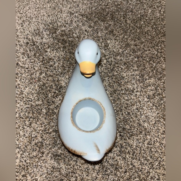Vintage Cottage Core PartyLite P9178 Blue Duck Tealight Candle Holder - Picture 8 of 12